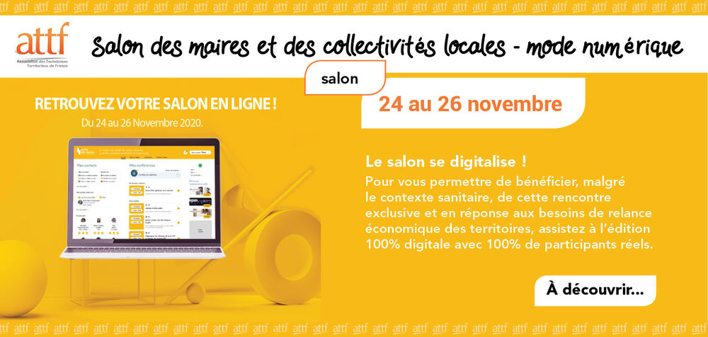 Le salon des maires et des collectivités locales / 100% DIGITAL Le salon des maires et des collectivités locales / 100% DIGITAL