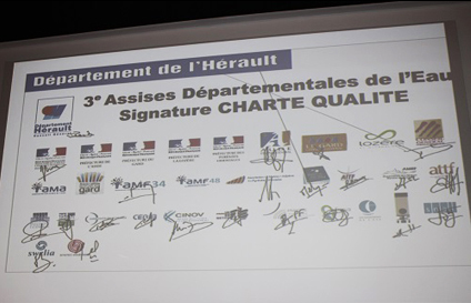 L'ATTF signataire de la Charte qualité des réseaux d’eau potable et d’assainissement en Languedoc Roussillon