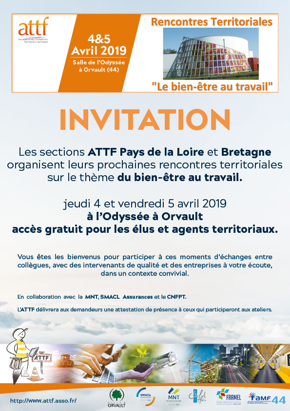 4 et 5 avril 2019 - Rencontres Territoriales Pays de la Loire & Bretagne