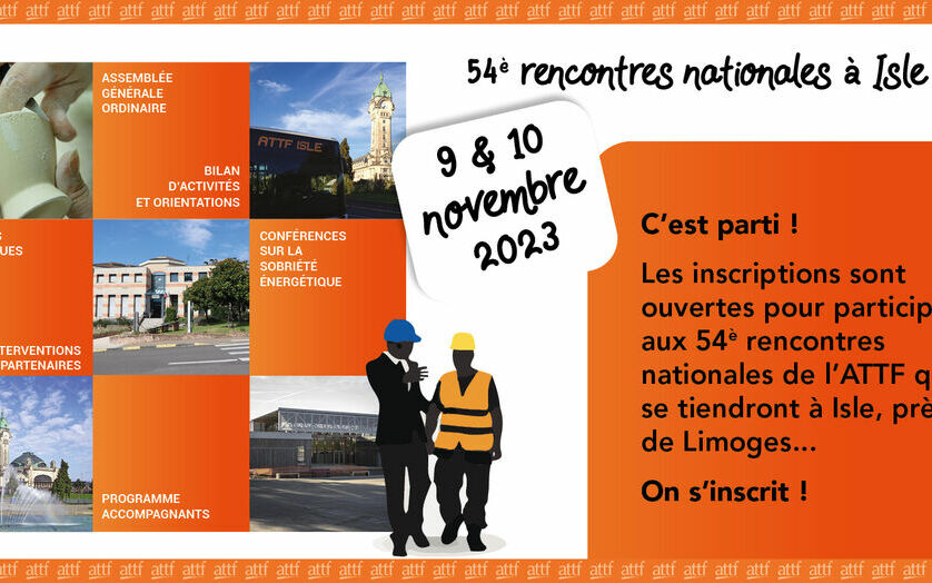 Inscrivez-vous aux 54è rencontres nationales à Isle