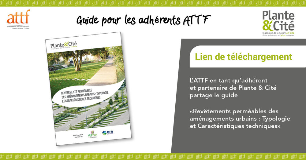 Guide "Revêtements perméables des aménagements urbains : Typologie et Caractéristiques techniques" Guide "Revêtements perméables des aménagements urbains : Typologie et Caractéristiques techniques"