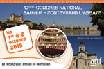 47ème Congrès national à Saumur-Fontevraud l'Abbaye : les bulletins d'inscription sont en ligne !