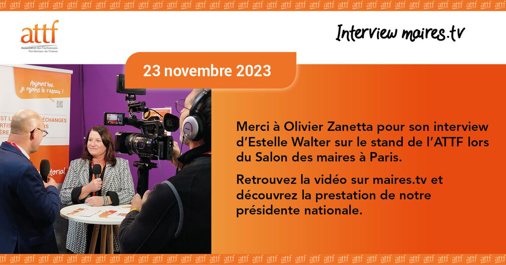 Interview au Salon des maires Interview au Salon des maires