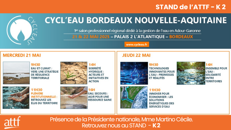 SALON CYCL'EAU 1er Salon professionnel régional dédié à la gestion de l'eau en Adour Garonne SALON CYCL'EAU 1er Salon professionnel régional dédié à la gestion de l'eau en Adour Garonne