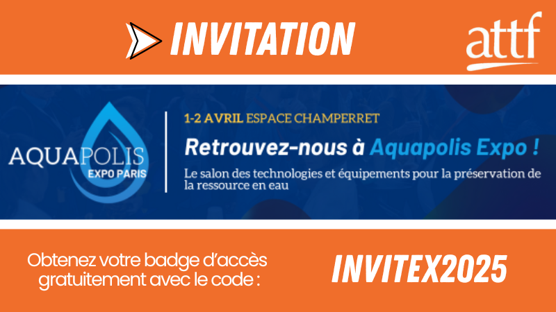 Invitation - Aquapolis - Les 1er et 2 avril 2025 - Paris (Espace Champerret)