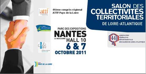41ème congrès régional ATTF Pays de la Loire - Salon des collectivités territoriales - Nantes les 6 et 7 octobre - 41ème congrès régional ATTF Pays de la Loire - Salon des collectivités territoriales - Nantes les 6 et 7 octobre -