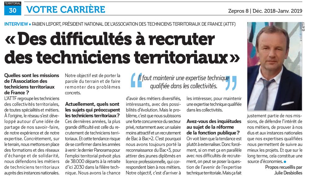 Interview à consulter... Interview à consulter...