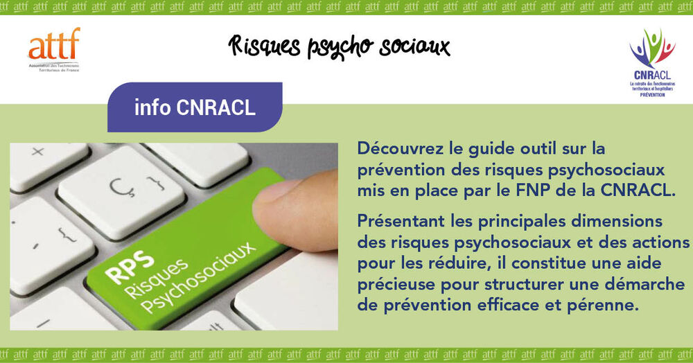 Guide outil prévention risques psycho sociaux CNRACL